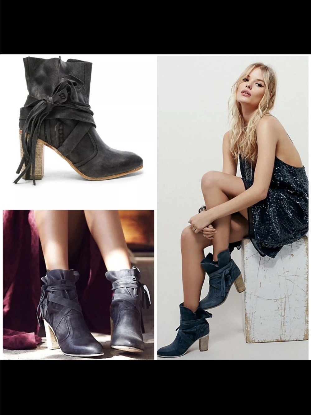 Free People Seven Wonders Leather Ankle Booties